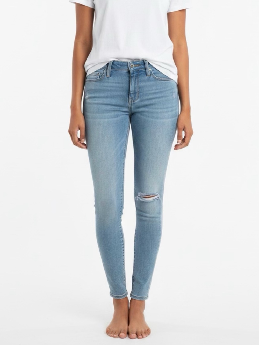 👖 American Eagle Outfitters Light Wash Super Super Stretch Jeggings~Women’s 2